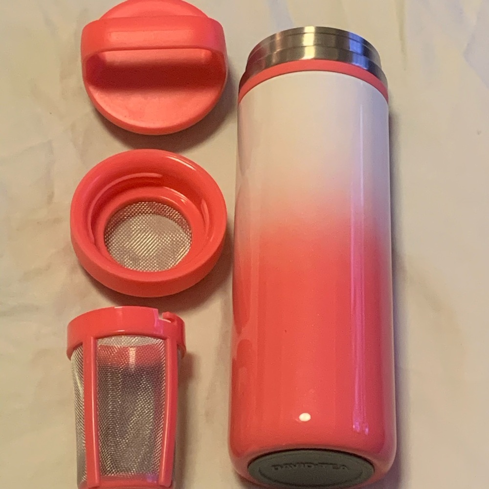 David’s Tea - Pink Carry Travel Mug